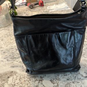 HOBO black soft leather crossbody purse authentic HOBO like new
